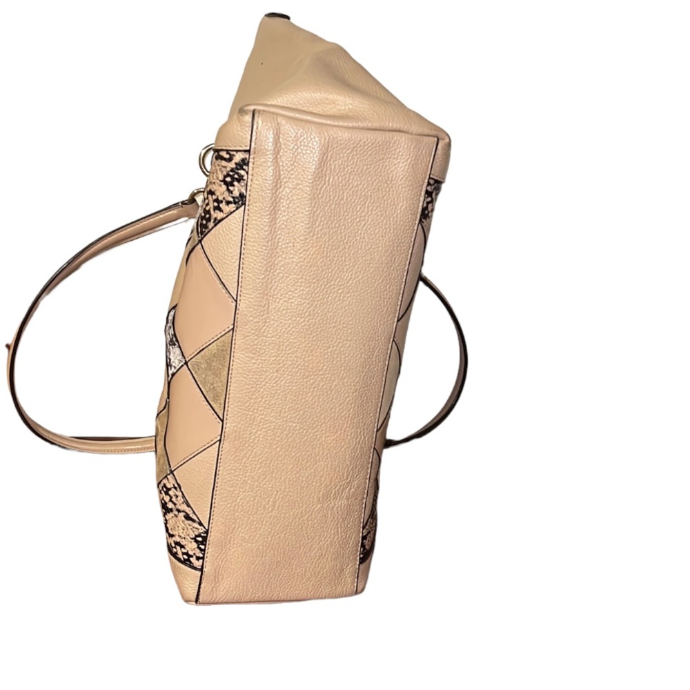 Coach Beige Snake Patchwork Ava Bag With Gold-Ton… - image 6